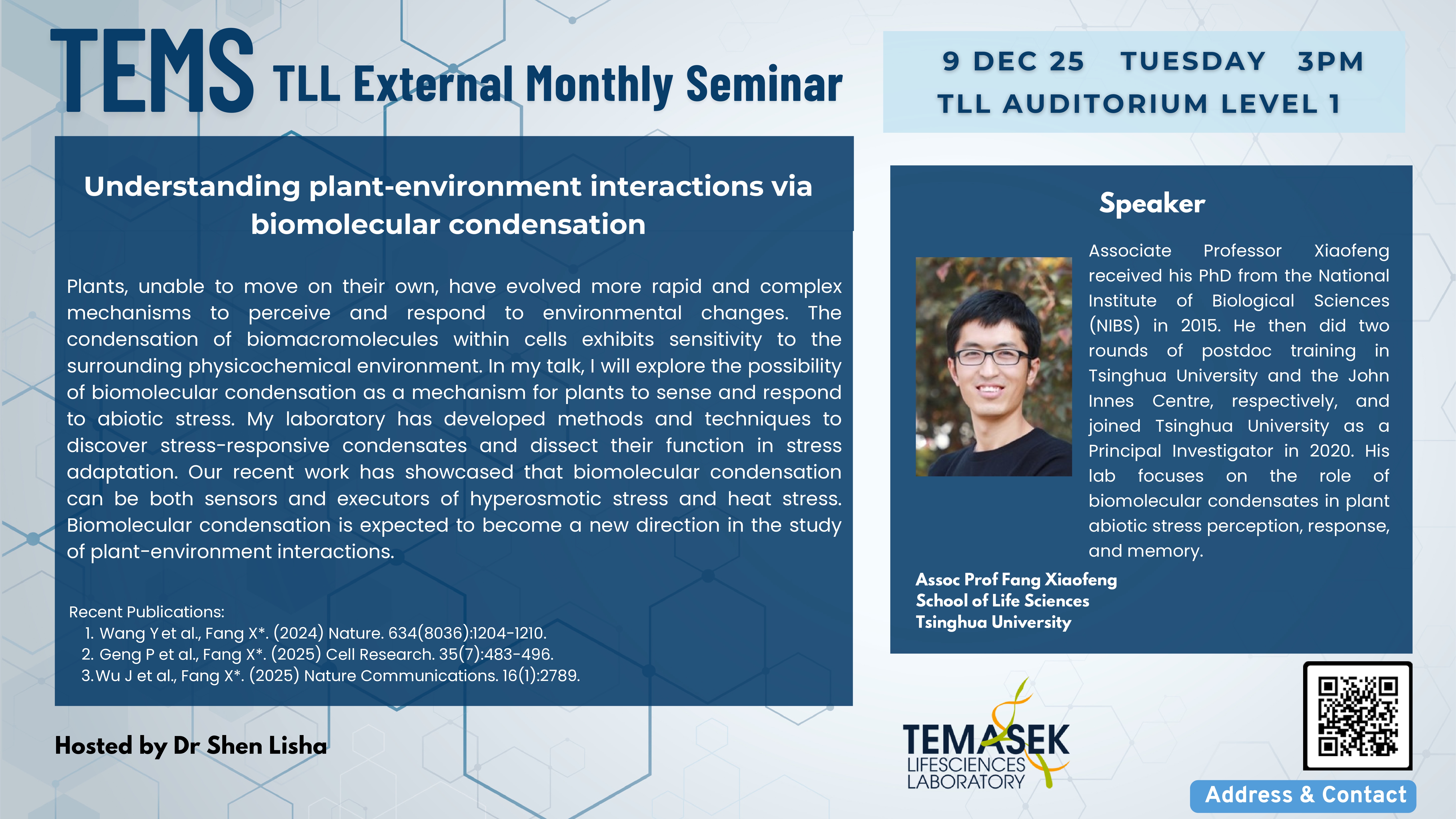 Understanding plant-environment interactions via biomolecular condensation
